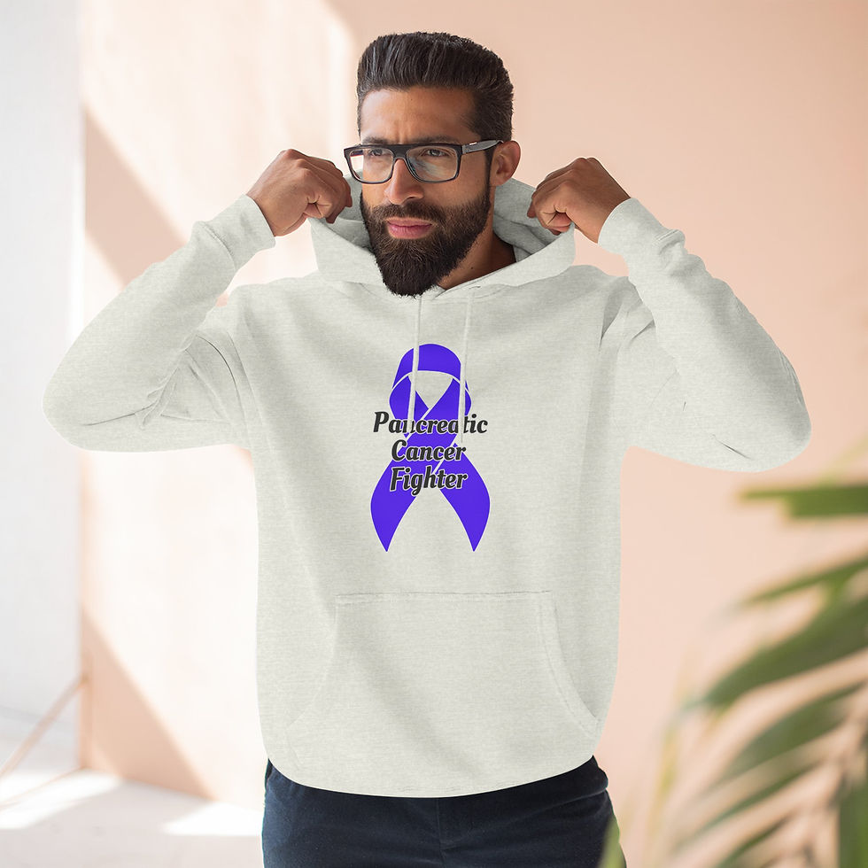 Thumbnail: Pancreatic Cancer Fighter Hoodie, Supportive Gift, Pancreatic Cancer Awareness 