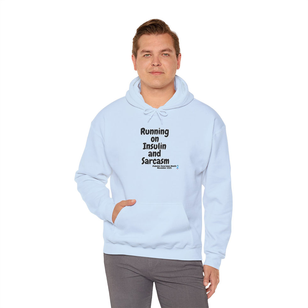 Thumbnail: Running on Insulin and Sarcasm Hoodie, Diabetic Awareness, Diabetes Gift