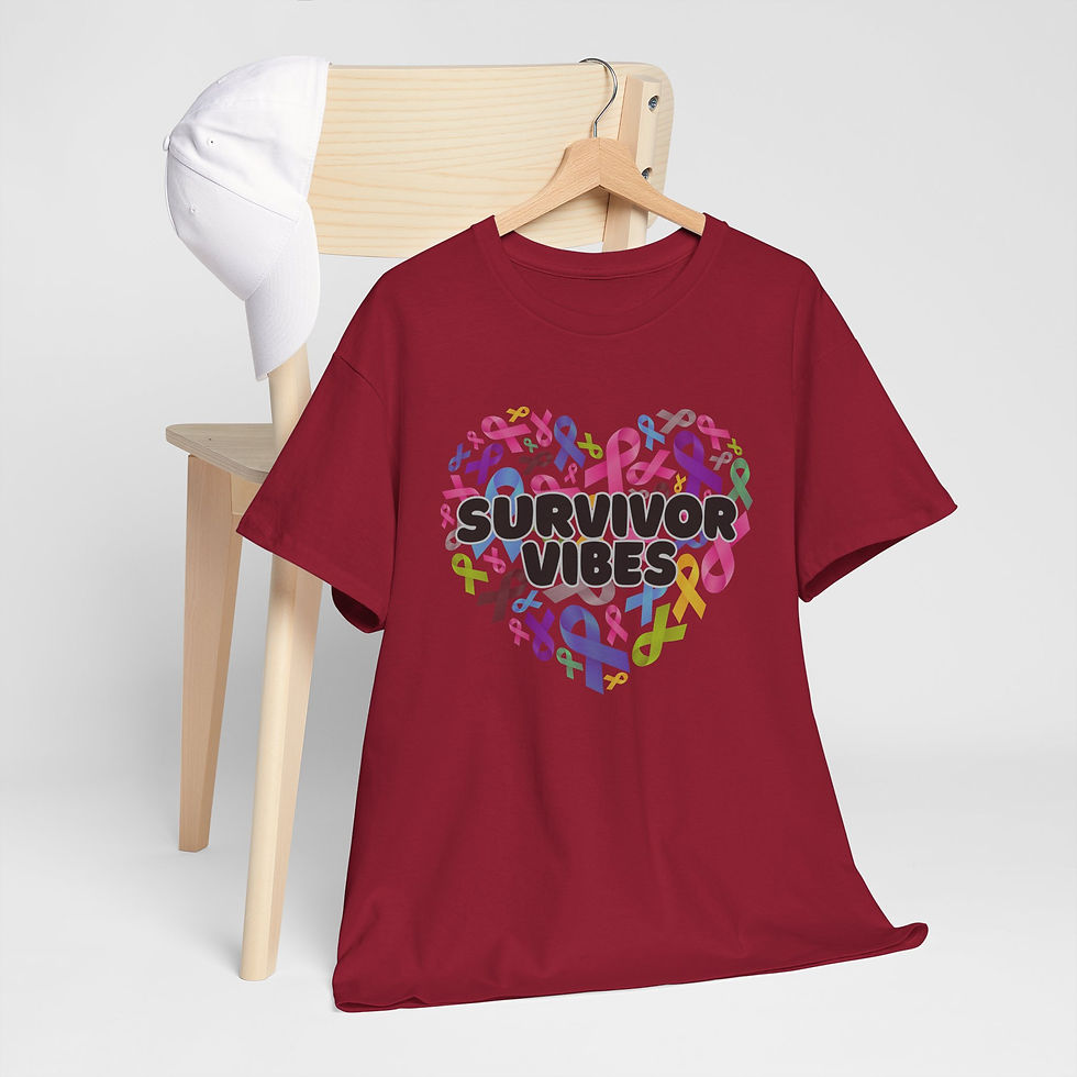 Thumbnail: Survivor VibesTee - Comfort, Empowerment, Support, Awareness, Gift for Survivors