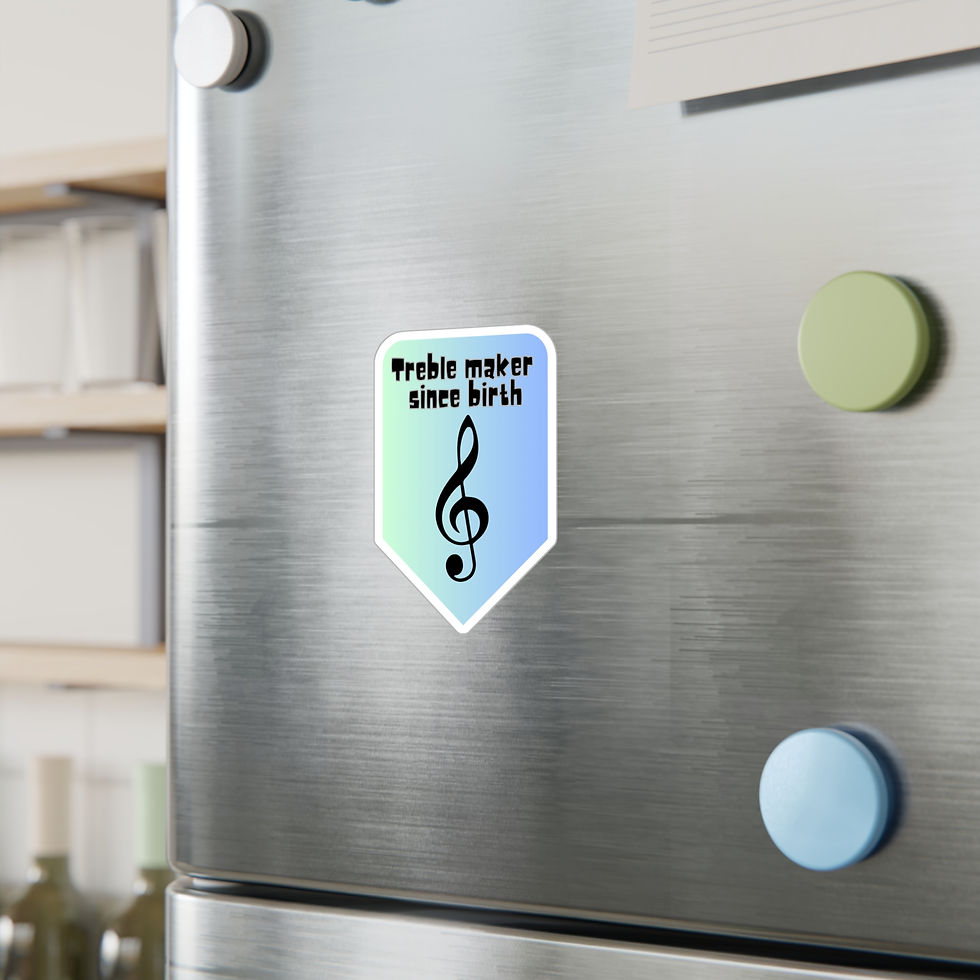 Thumbnail: TREBLE MAKER SINCE BIRTH (Music Humor Design 4) Vinyl Sticker