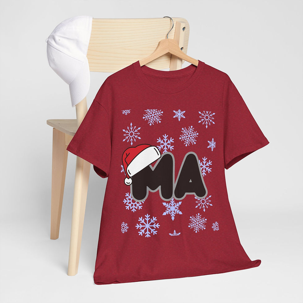 Thumbnail: Festive Christmas Tee MA (Medical assistant) with Santa Hat Design