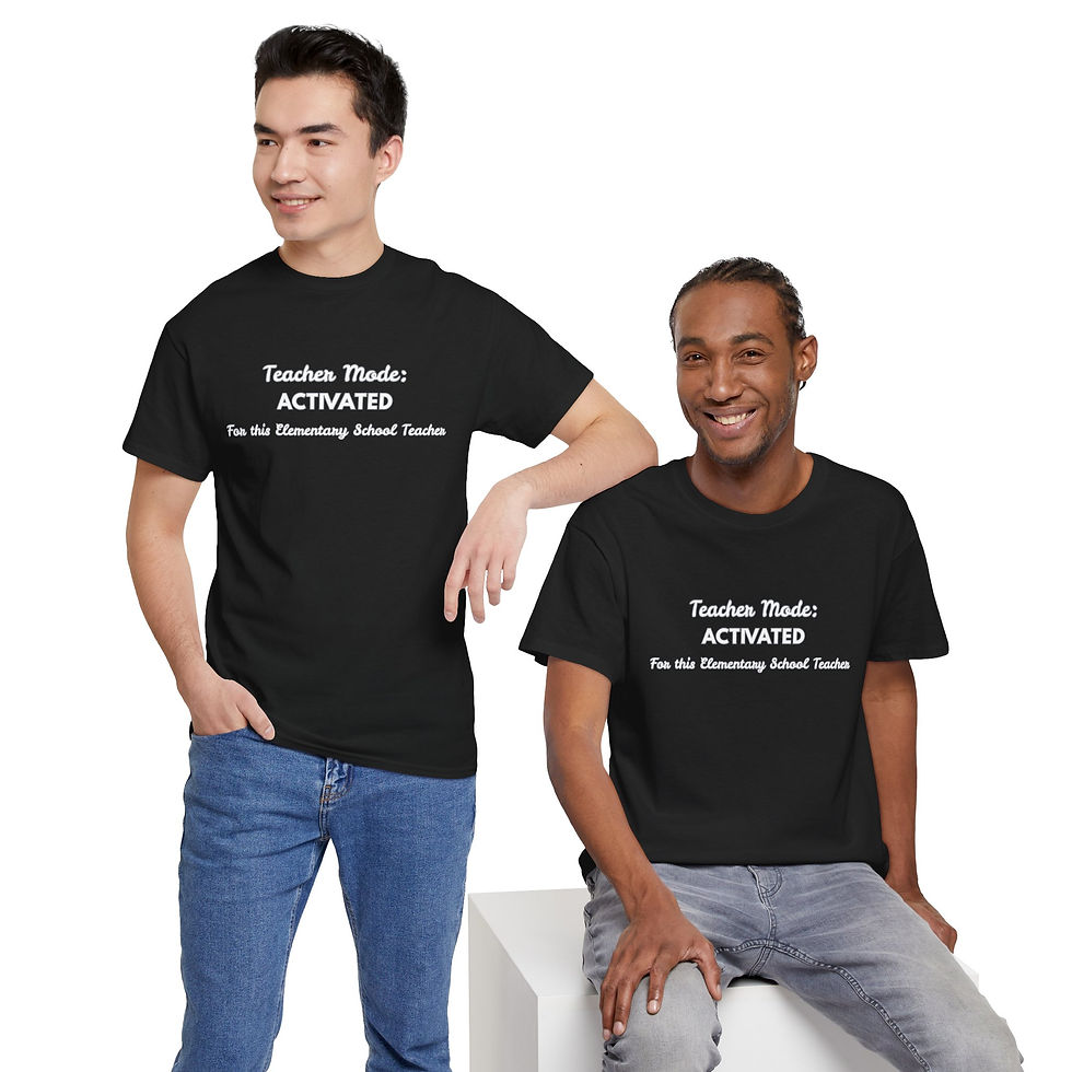 Thumbnail: Teacher Mode: ACTIVATED Tee — Funny Elementary School Teacher Shirt