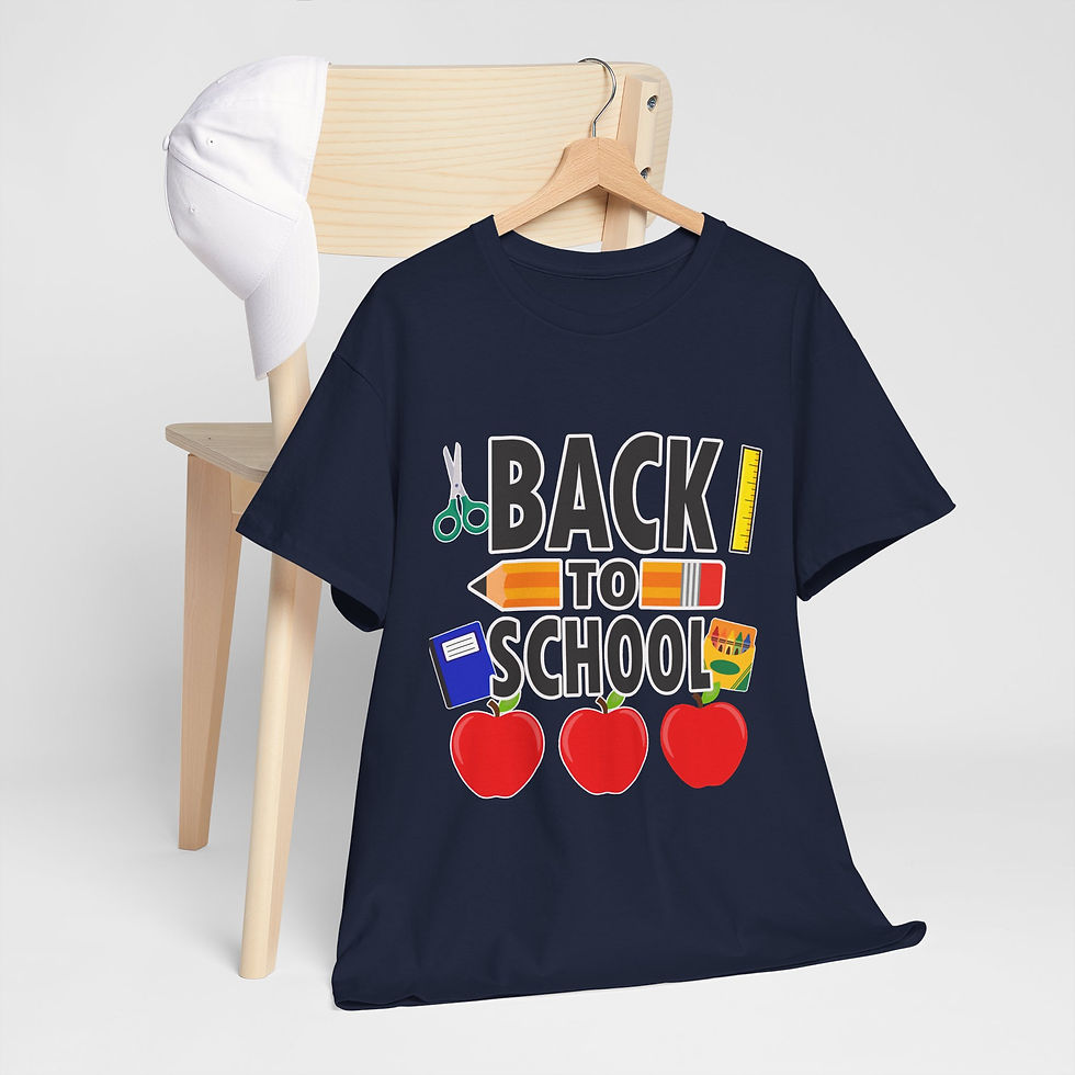 Thumbnail: Back to School T-Shirt — Kids School Supplies Graphic Tee