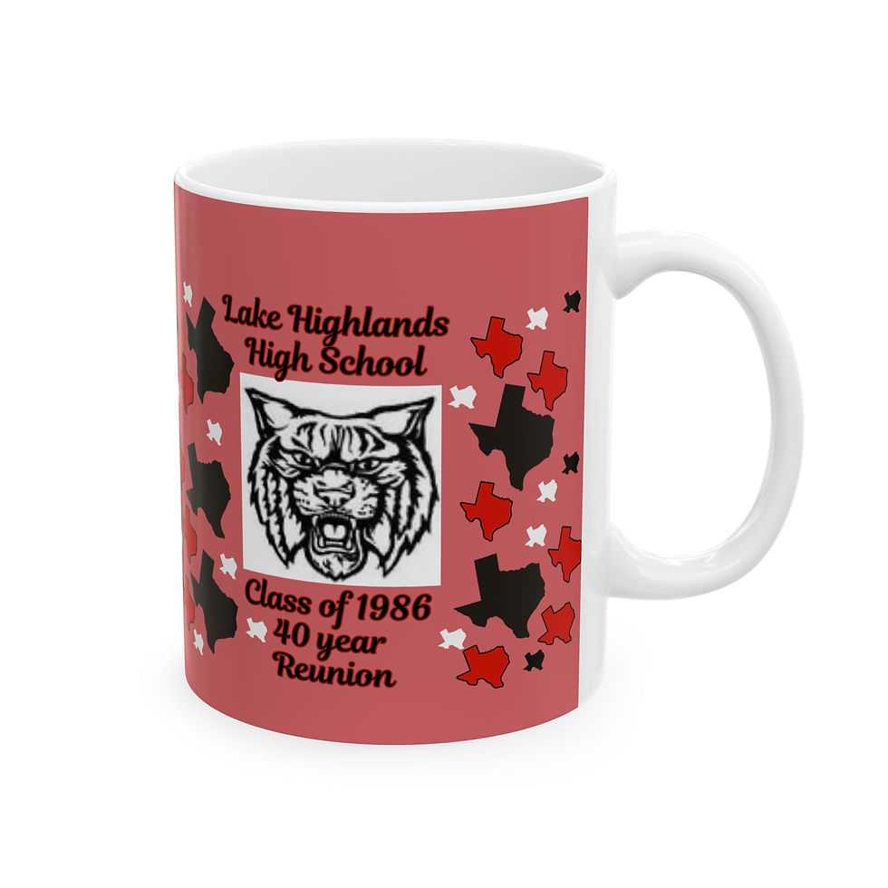 Thumbnail: Lake Highlands High School Class of 1986 Reunion Ceramic Mug – 40 Year Reunion