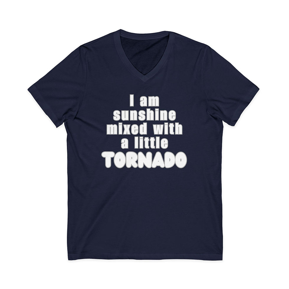 Thumbnail: Sunshine Mixed With a Little Tornado V-Neck Tee