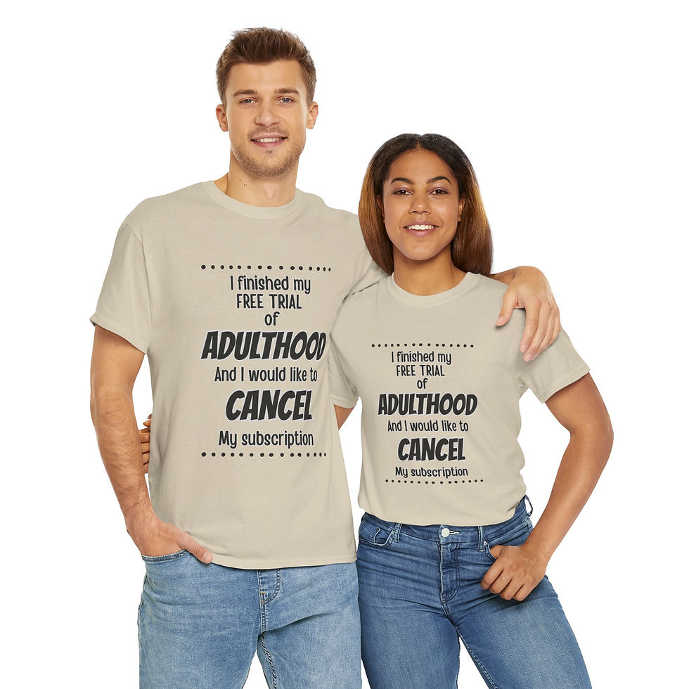 Thumbnail: "I Finished My Free Trial of Adulthood and I Would Like to Cancel" Funny T-Shirt