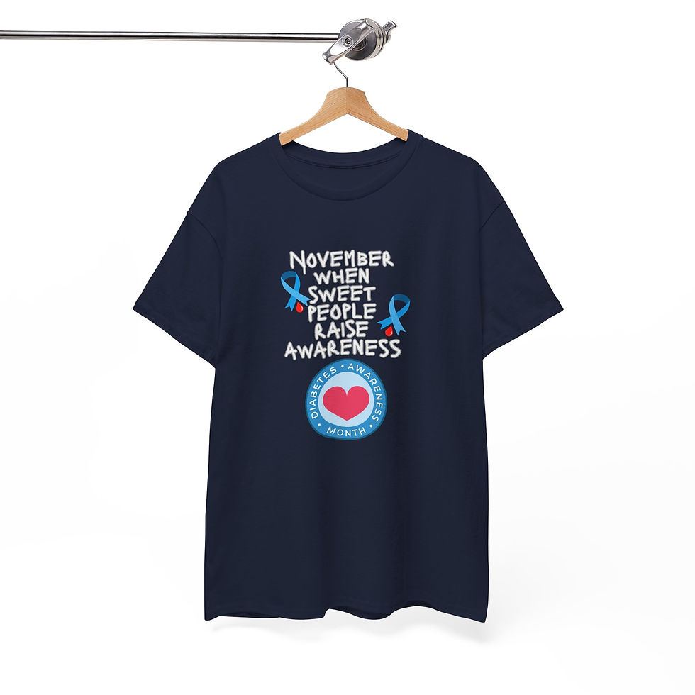 Thumbnail: November Diabetes Awareness Heavy Cotton Tee, Diabetic gift