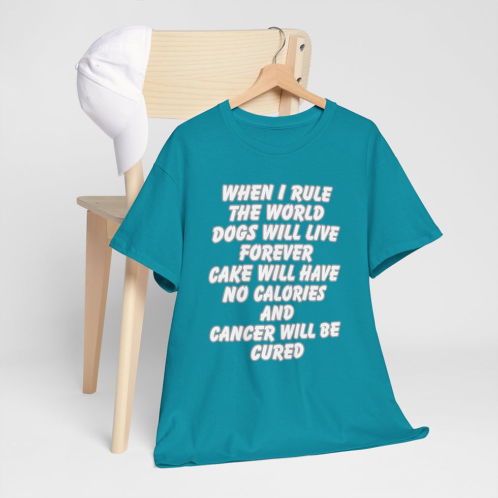 Thumbnail: Slogan Unisex Heavy Cotton Tee - Fun, Motivational Quote T-Shirt