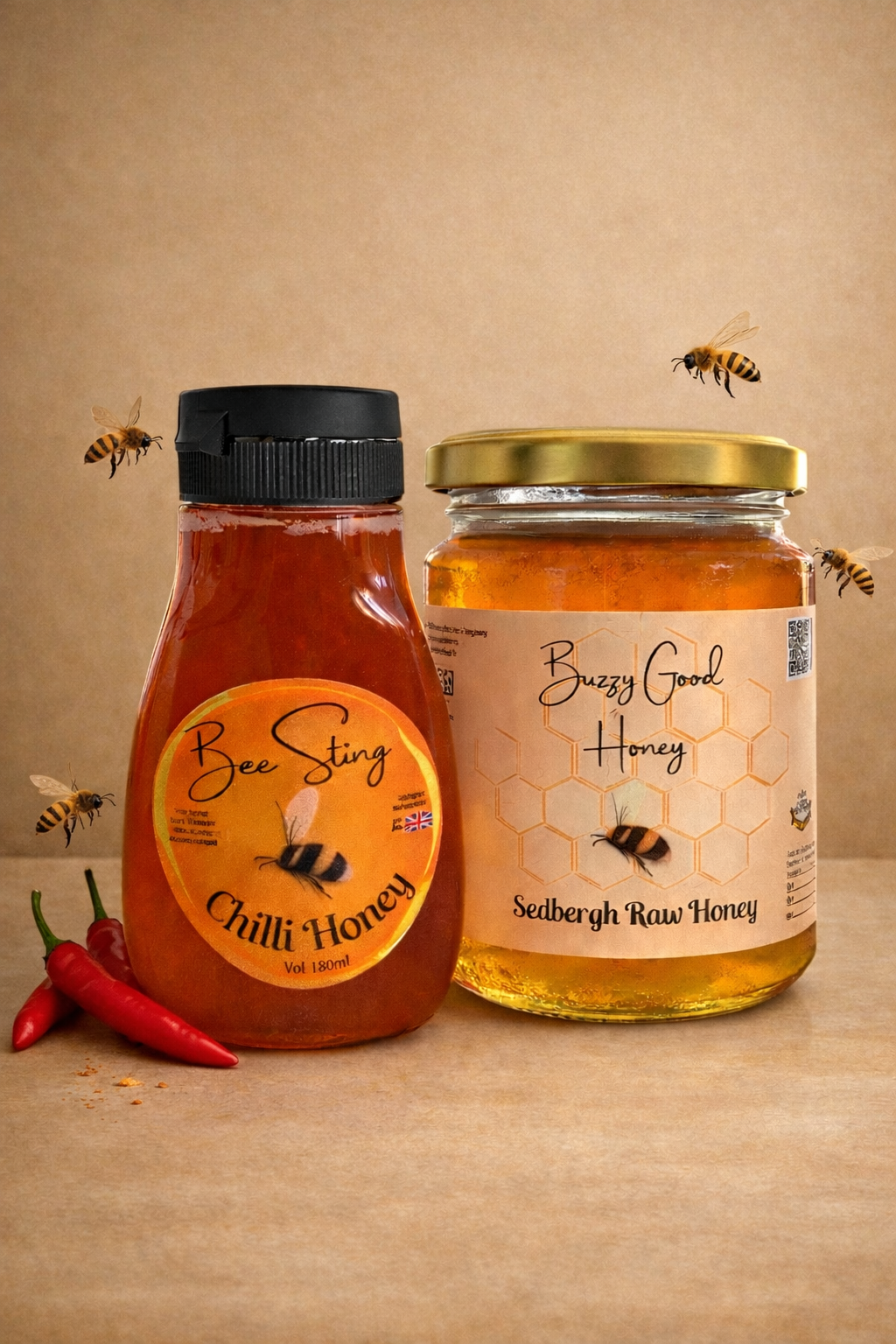 Buzzy Good Honey and Bee Sting Chilli Honey