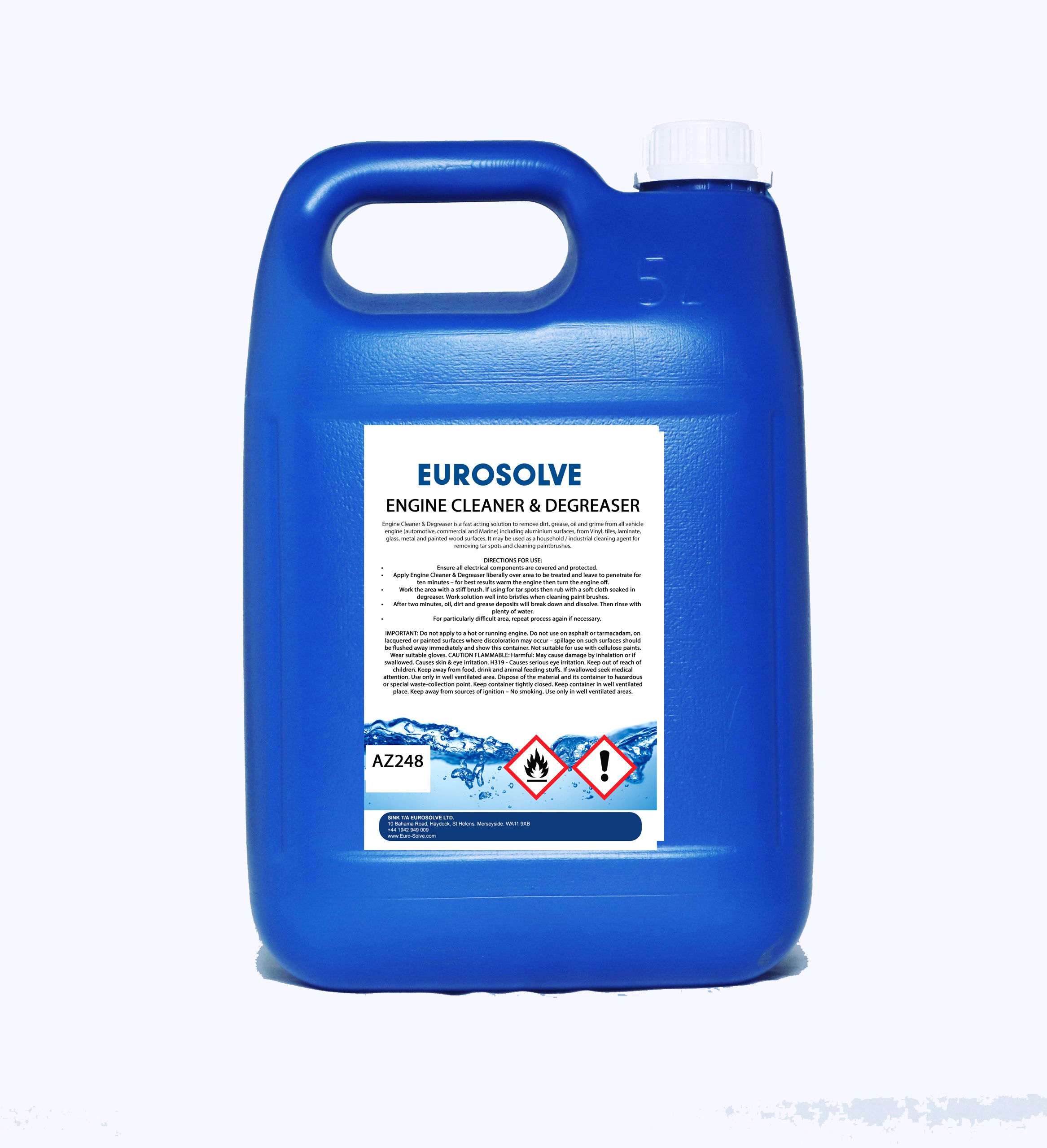 Solvent Based Engine Cleaner and Degreaser 5L - Professional Product