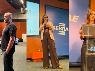 Bruno Cabral, Luciana Sousa e Viviane Costa no Encontro Distrital da Agroindústria