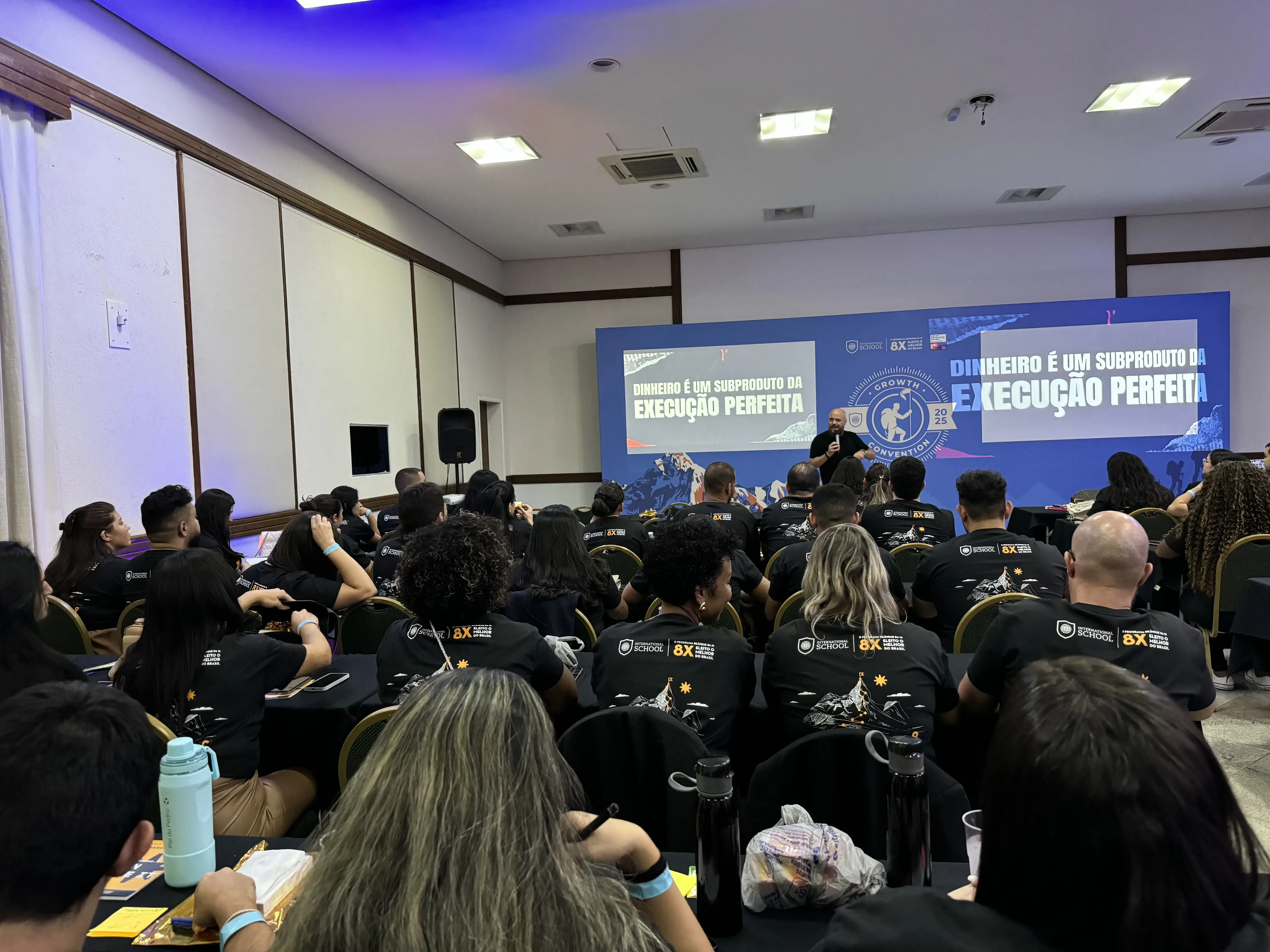 Diego Maia no evento da International School