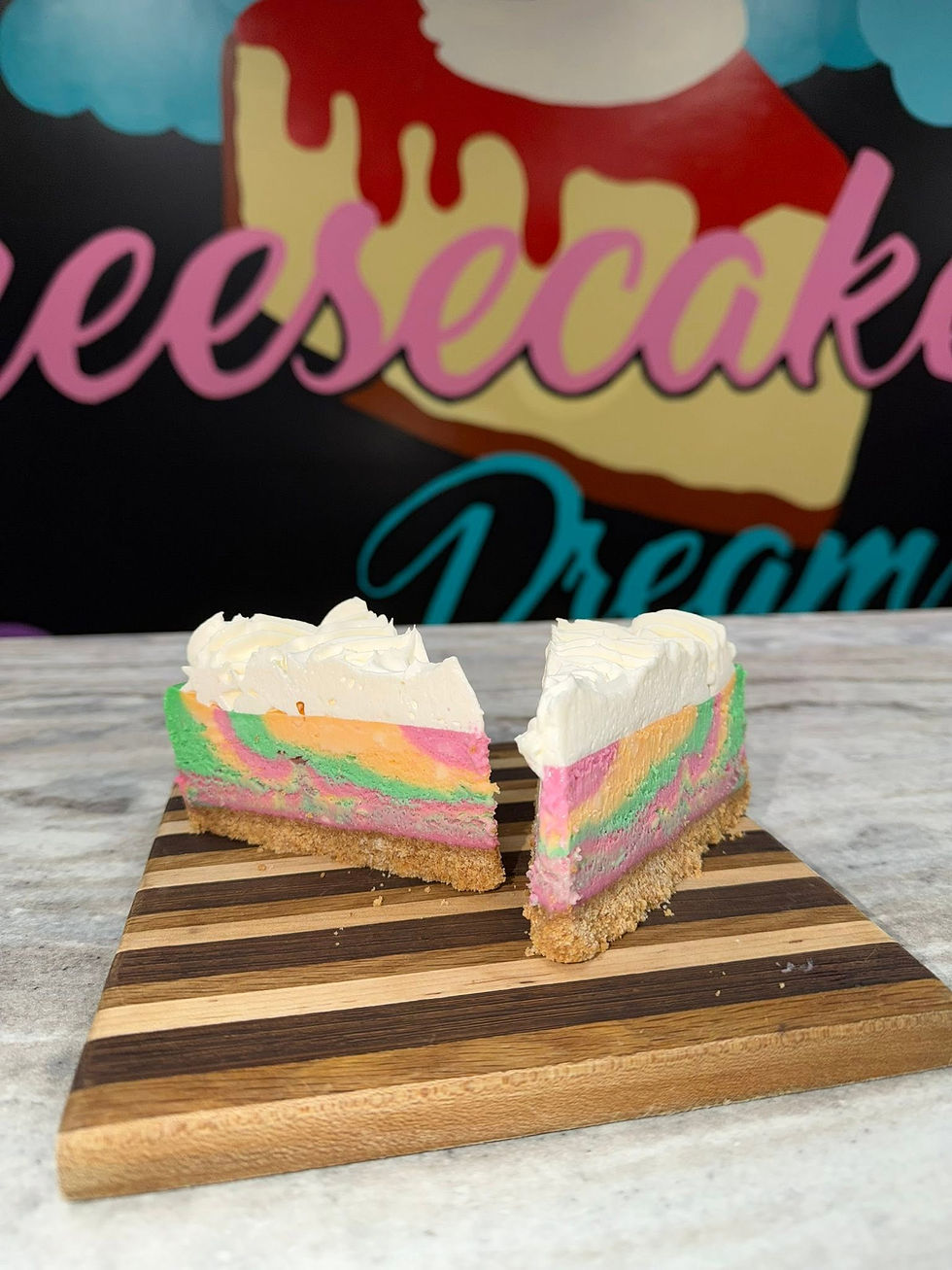 Sherbet Cheesecake Slice