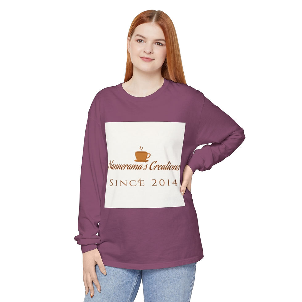 Thumbnail: Unisex Garment-dyed Long Sleeve T-Shirt