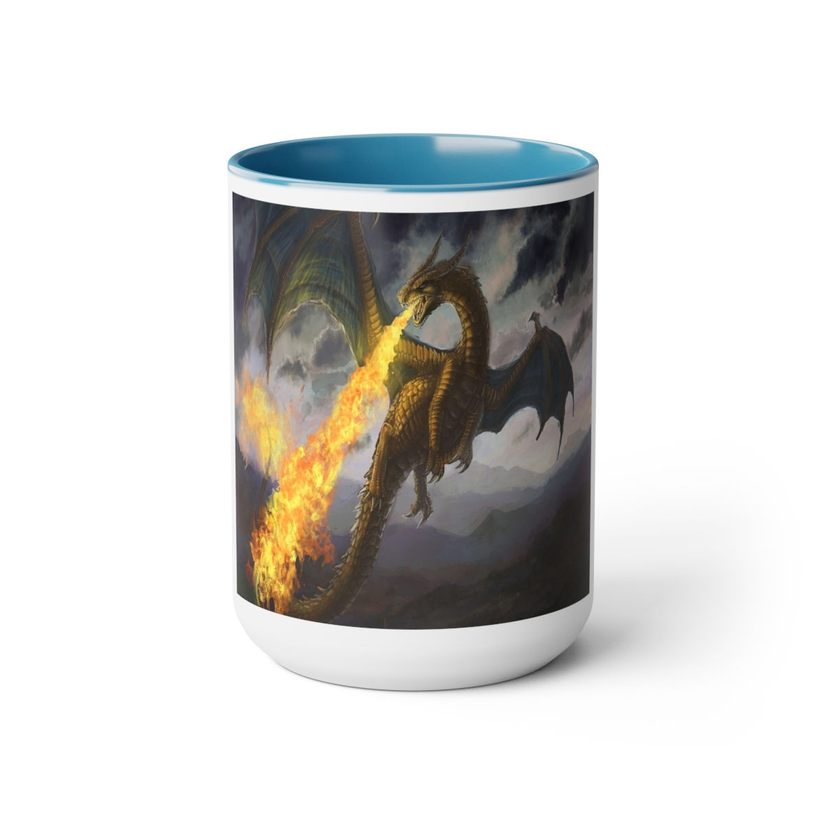 Two-Tone Coffee Mugs, 15oz