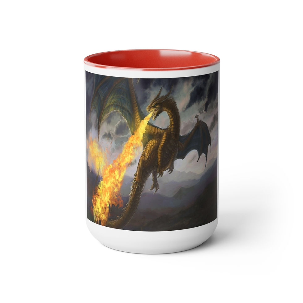 Thumbnail: Two-Tone Coffee Mugs, 15oz