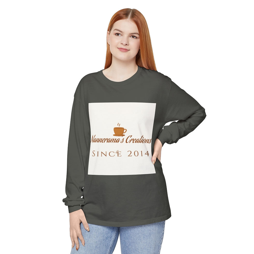 Thumbnail: Unisex Garment-dyed Long Sleeve T-Shirt
