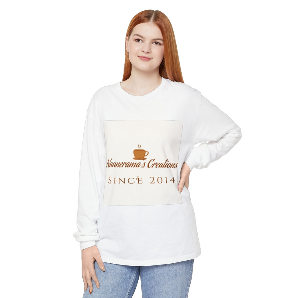 Thumbnail: Unisex Garment-dyed Long Sleeve T-Shirt