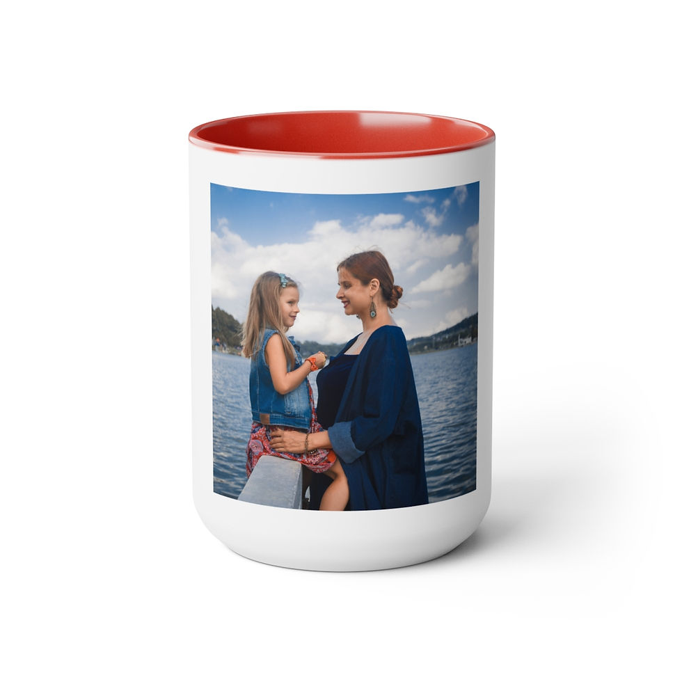 Thumbnail: Two-Tone Coffee Mugs, 15oz