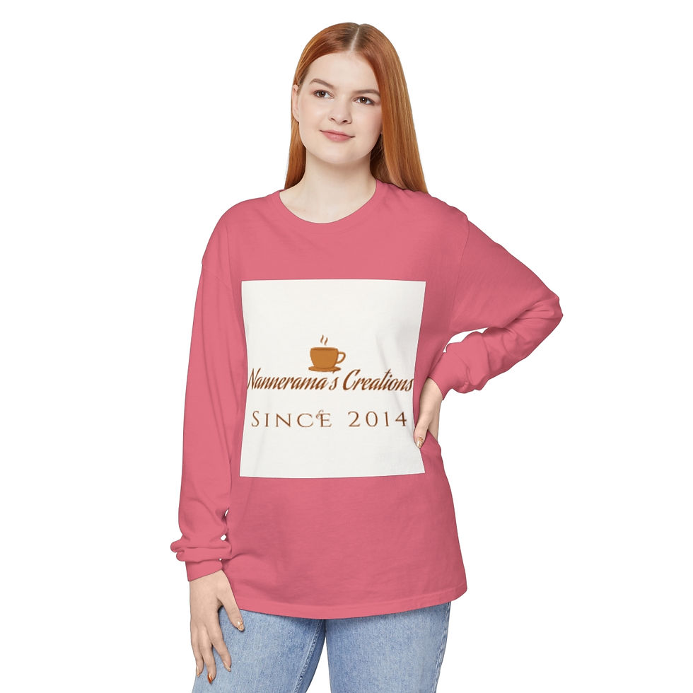 Thumbnail: Unisex Garment-dyed Long Sleeve T-Shirt