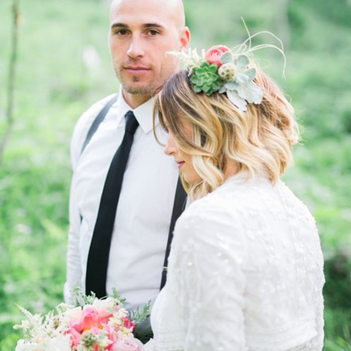 succulent headpiece