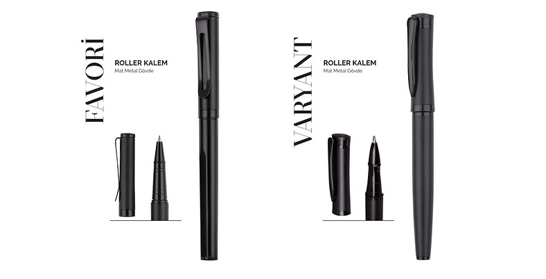 Promosyon Baskılı Roller Kalem Tükenmez Kalem Business Set Beş Kurumsal Reklam Pazarlama