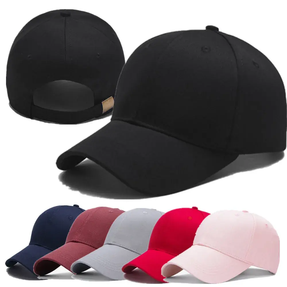Cotton Cap High Quality Solid Simple Color Hard Top Baseball Cap