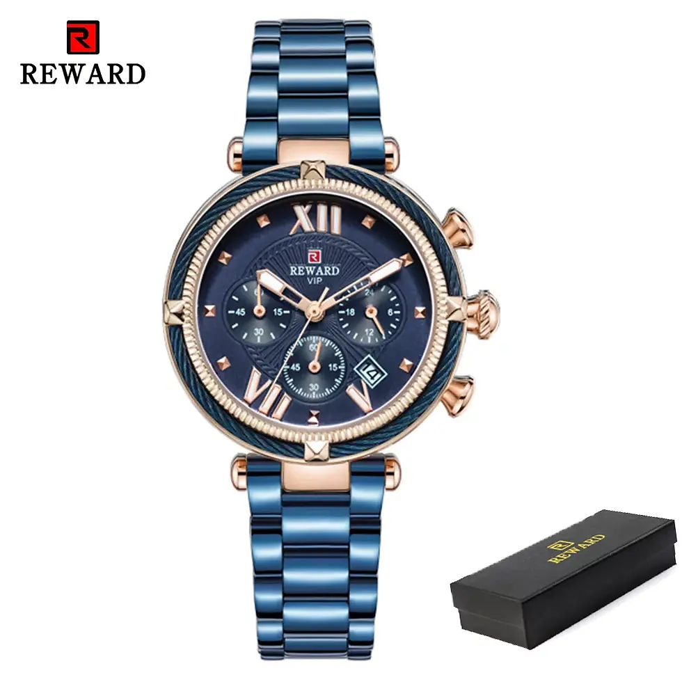 Thumbnail: REWARD Luxury Fashion Women Watches Waterproof Casual Quartz