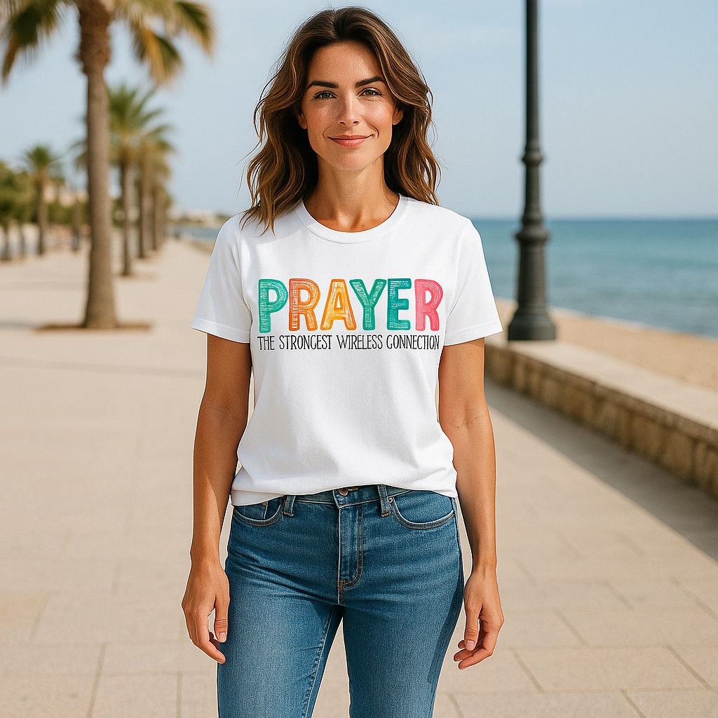 Prayer – The Strongest Wireless Connection | Faith T-Shirt