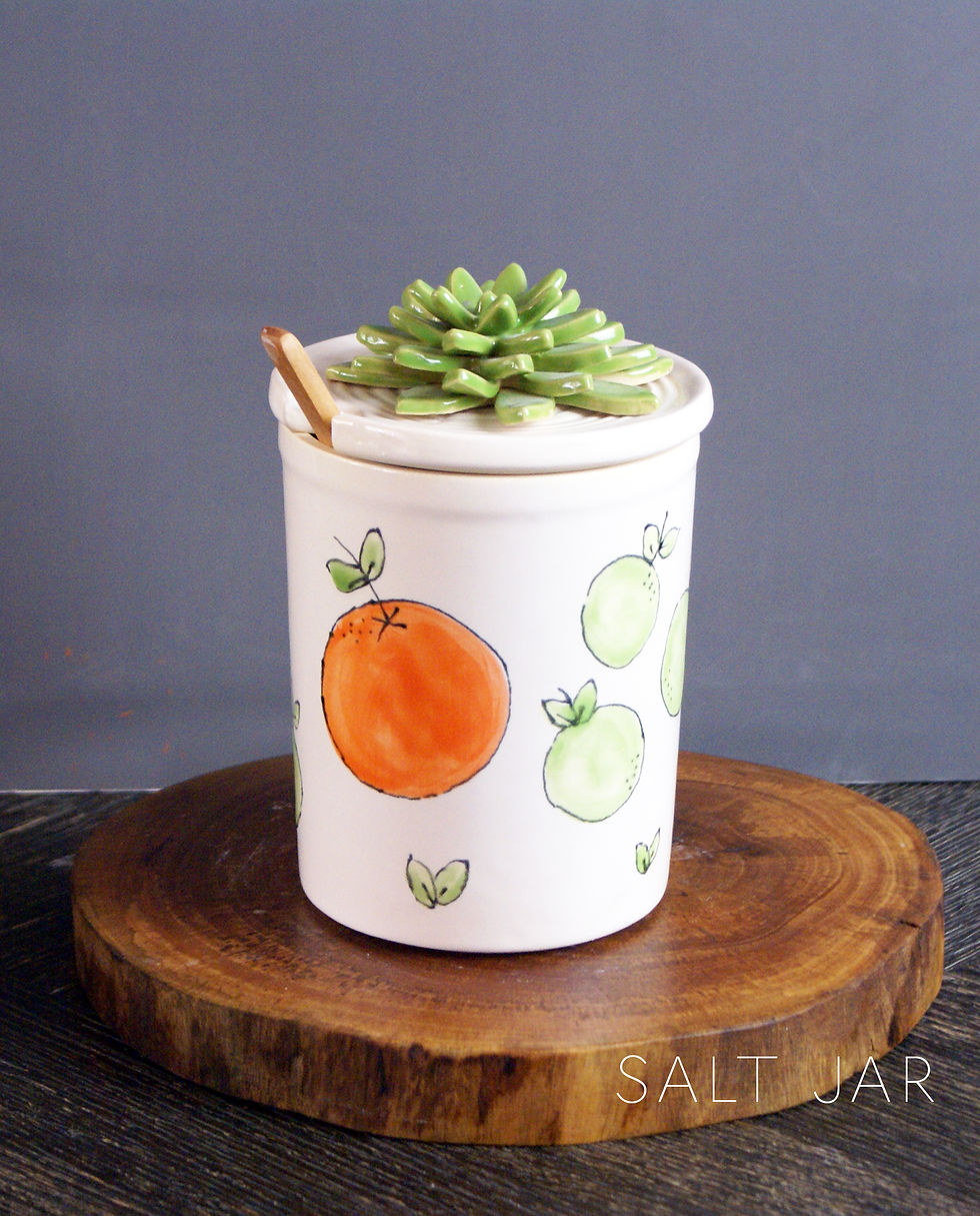 Thumbnail: Handmade Citrus Mix Ceramic Kitchen Decor Set | Lemon, Orange, Lime Dishes