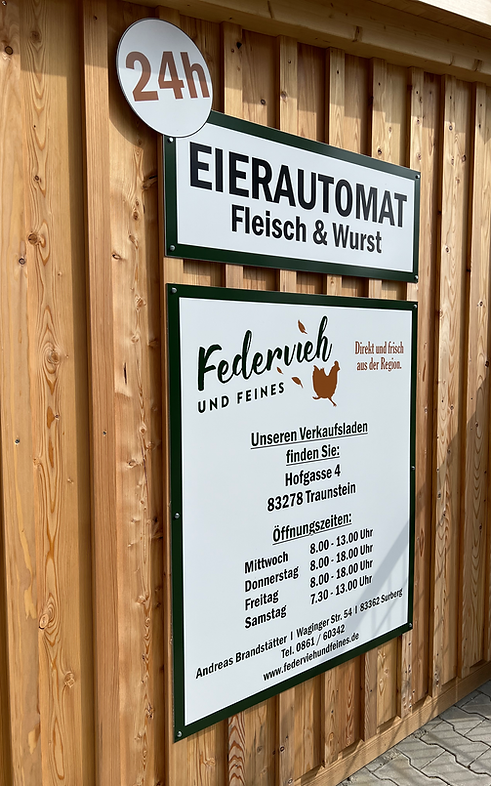 Eierautomat Federvieh und Feines Andreas Brandstätter Hufschlag Traunstein 2.HEIC