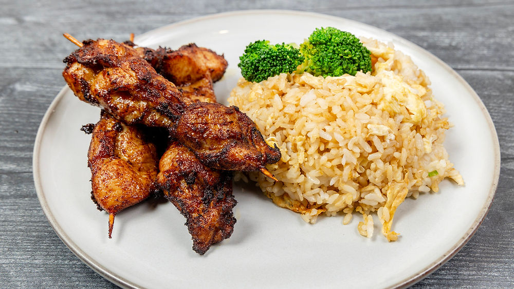 BBQ Chicken with Fried Rice
