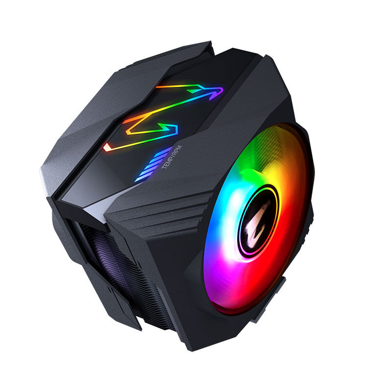 थंबनेल: Gigabyte AORUS ATC800 CPU Cooler with RGB and AIR Cooling
