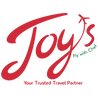 Joys logo in red 