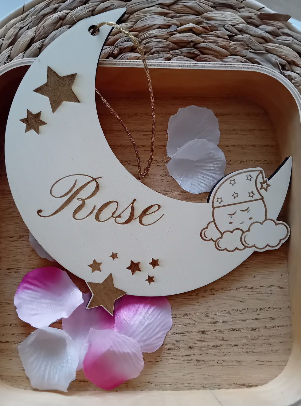 lune en bois à personnaliser