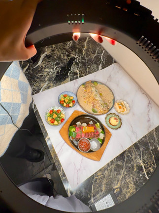 Fotografování valentýnského menu 