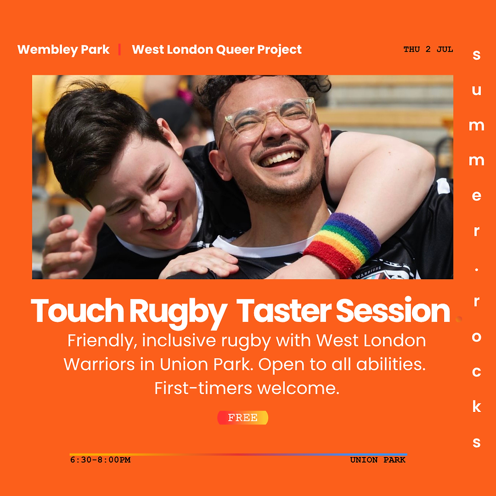 Touch Rugby at Wembley Park | Pride Week 2026