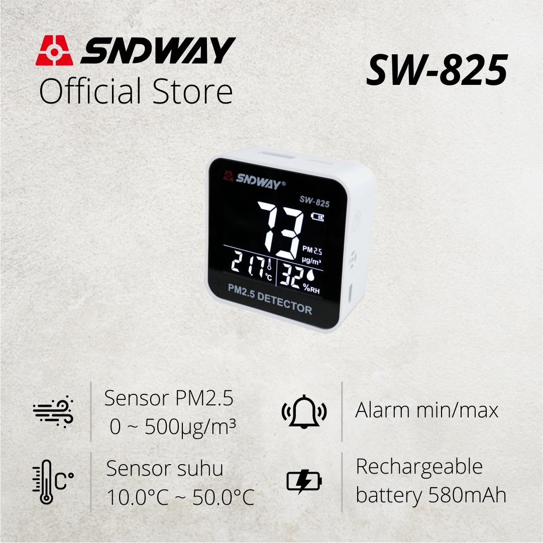 SNDWAY Air Quality Monitoring PM2.5 Temperature Humidity SW-825