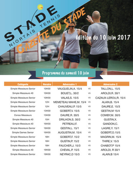 Gazette du 10 juin 2017