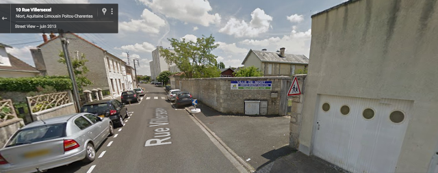 image googlemap de la salle de l'iufm à niort