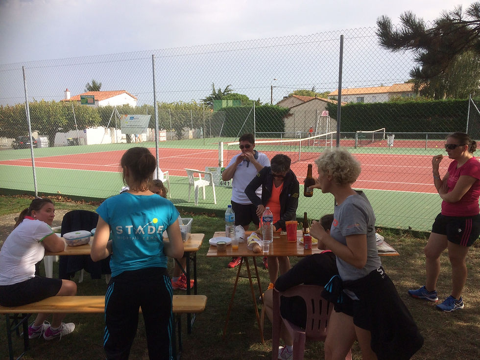 Belle ambiance et convivialité avec les adversaires de Puilboreau