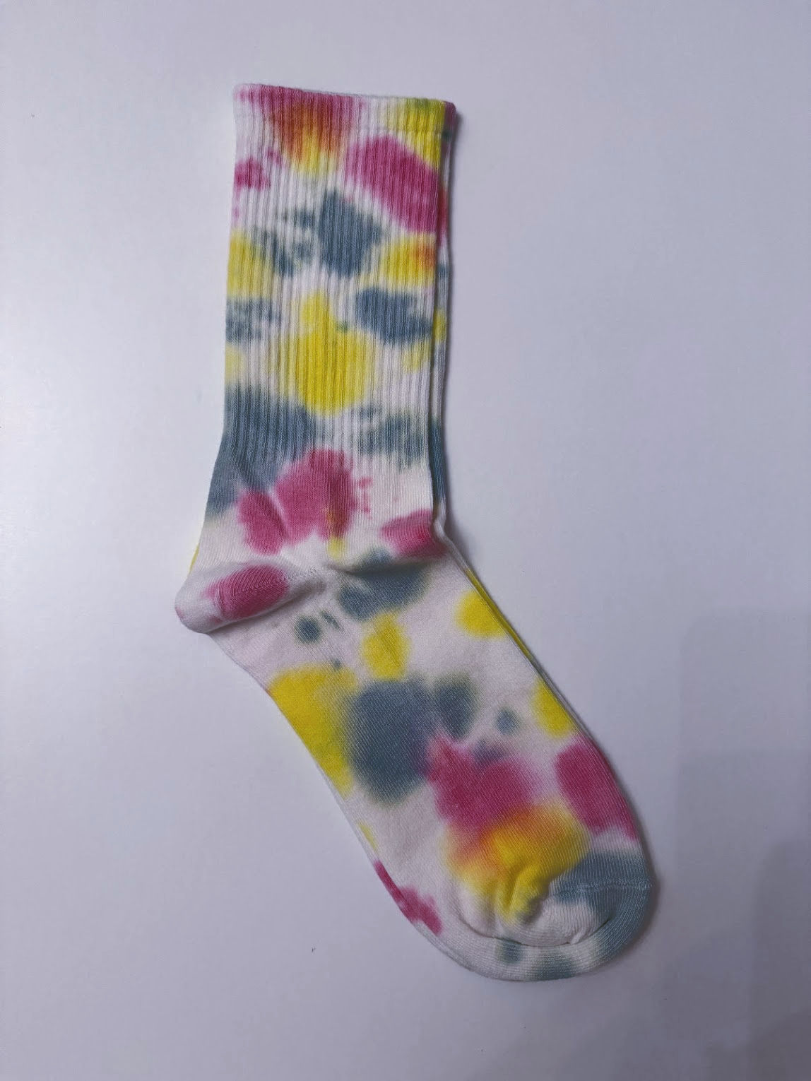 Chaussettes Vert Rose Jaune Blanc