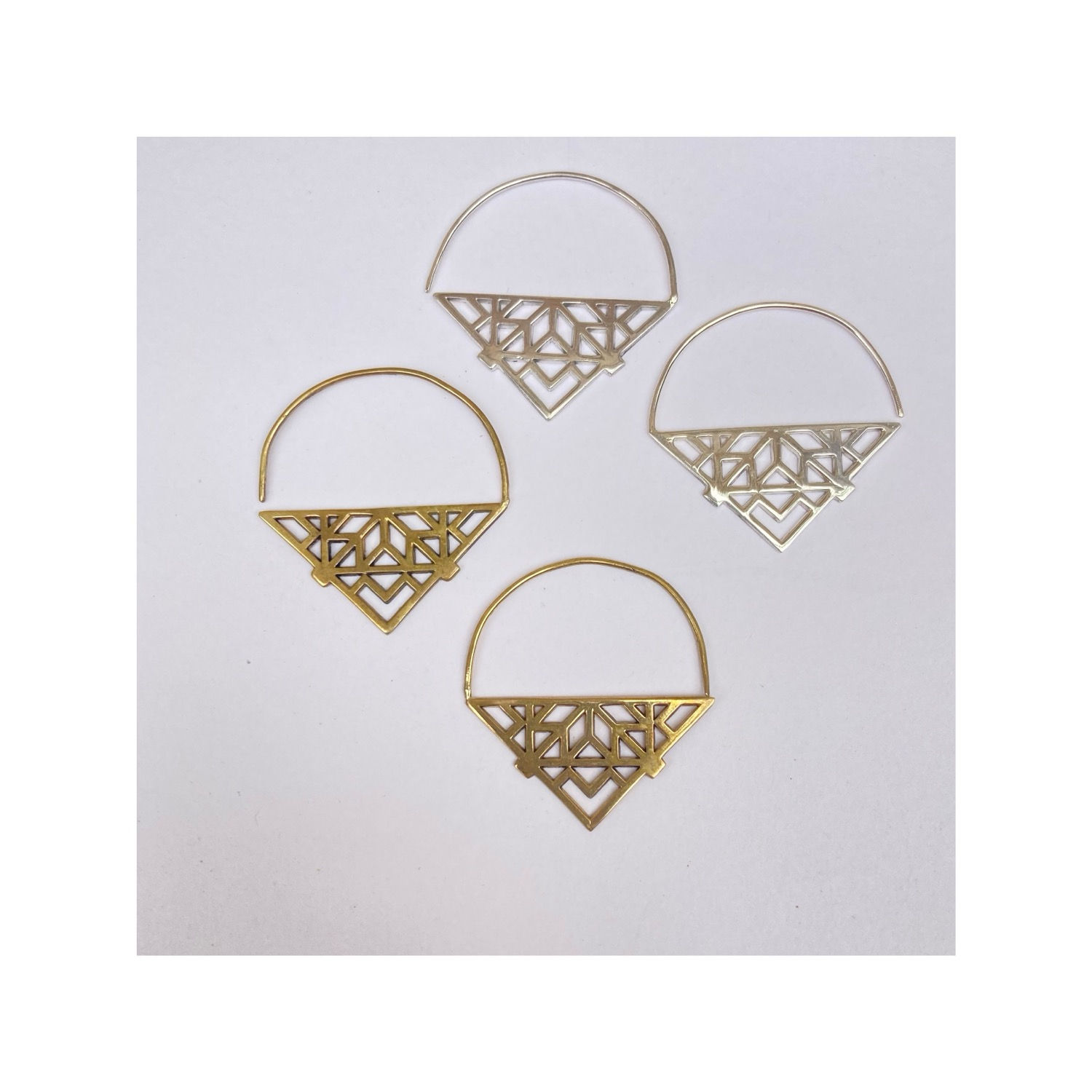 Triangle Hoop earrings 