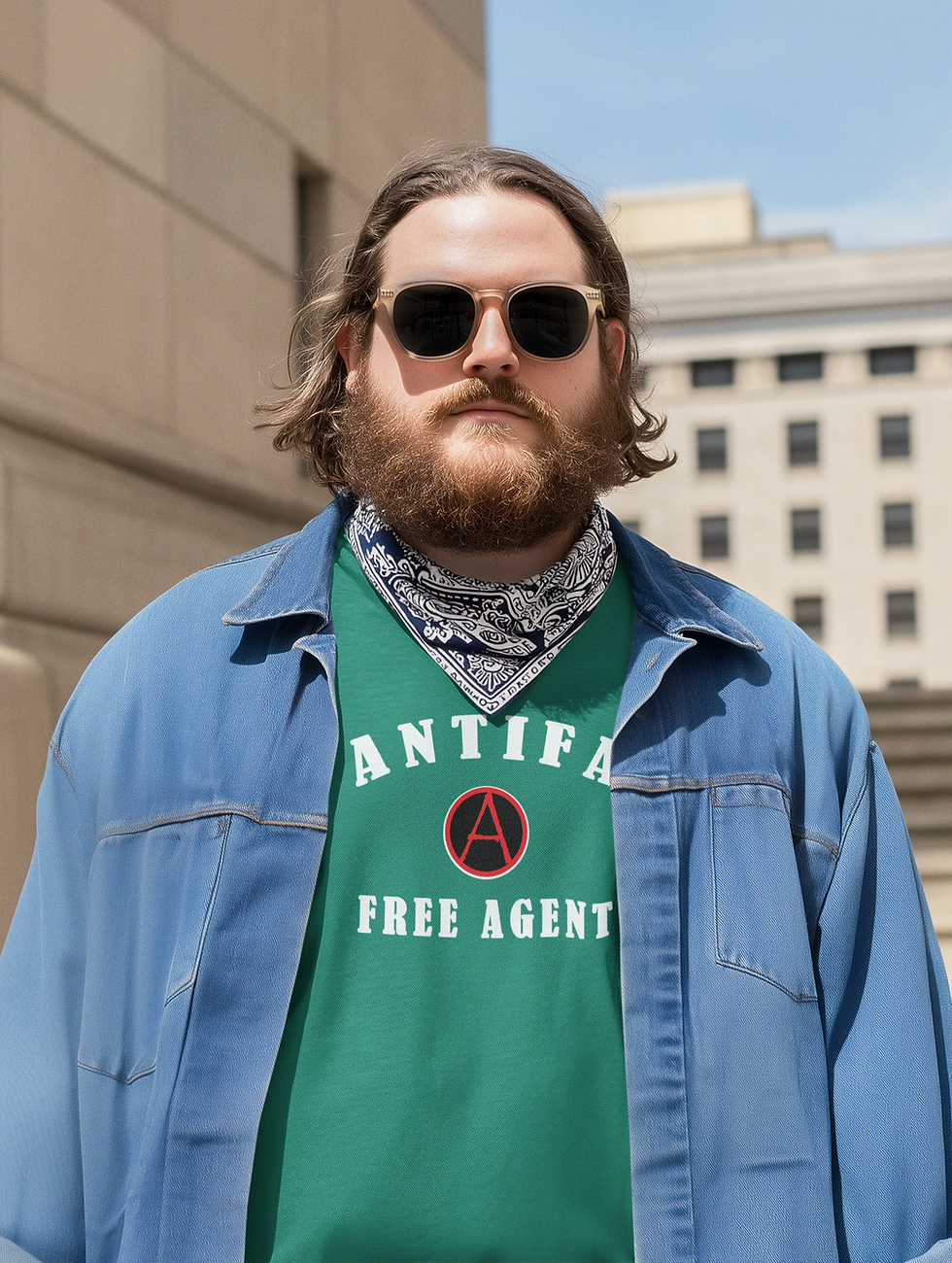 Thumbnail: Antifa Free Agent Unisex Heavy Cotton Tee
