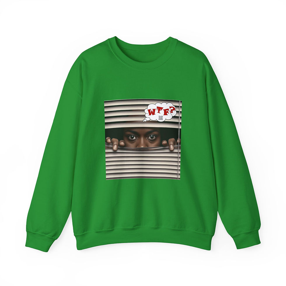 Thumbnail: Black Female WTF? Unisex Heavy Blend™ Crewneck Sweatshirt 