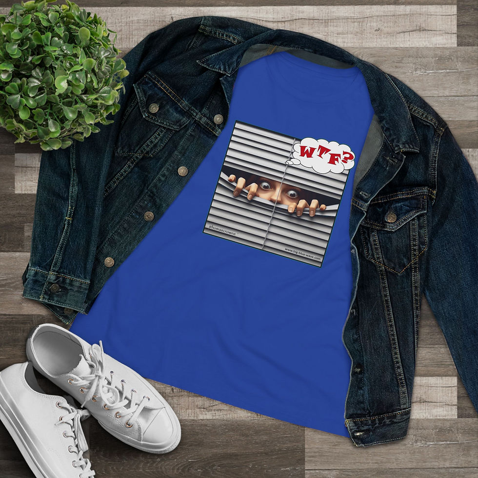 Thumbnail: WTF? Women's Cotton Tee - Funny Graphic Shirt for Casual Wear