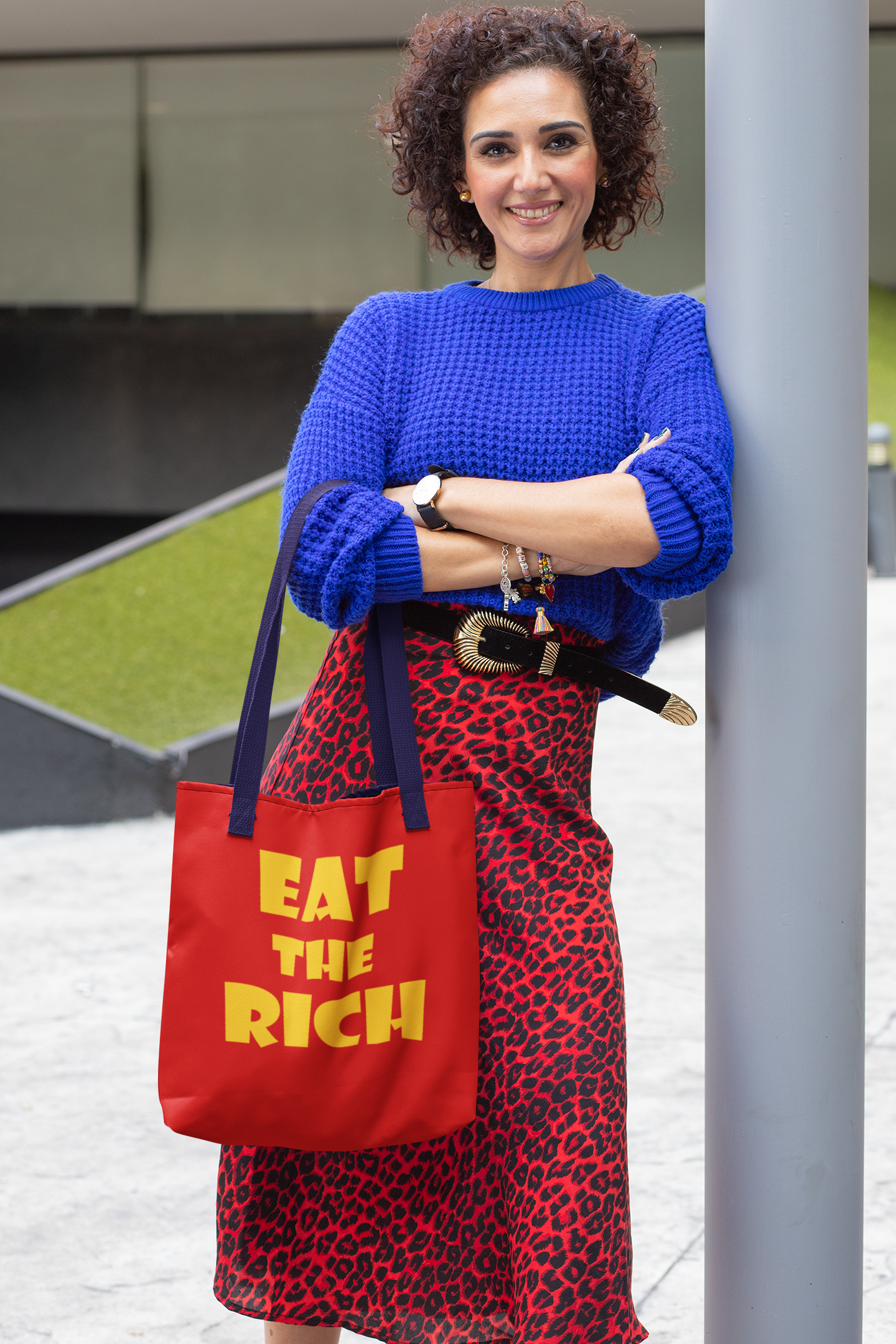 16" x 16" Eat the Rich Tote Bag 