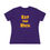 Thumbnail: Eat the Rich Tee designed to fit a shorter more full feminine form