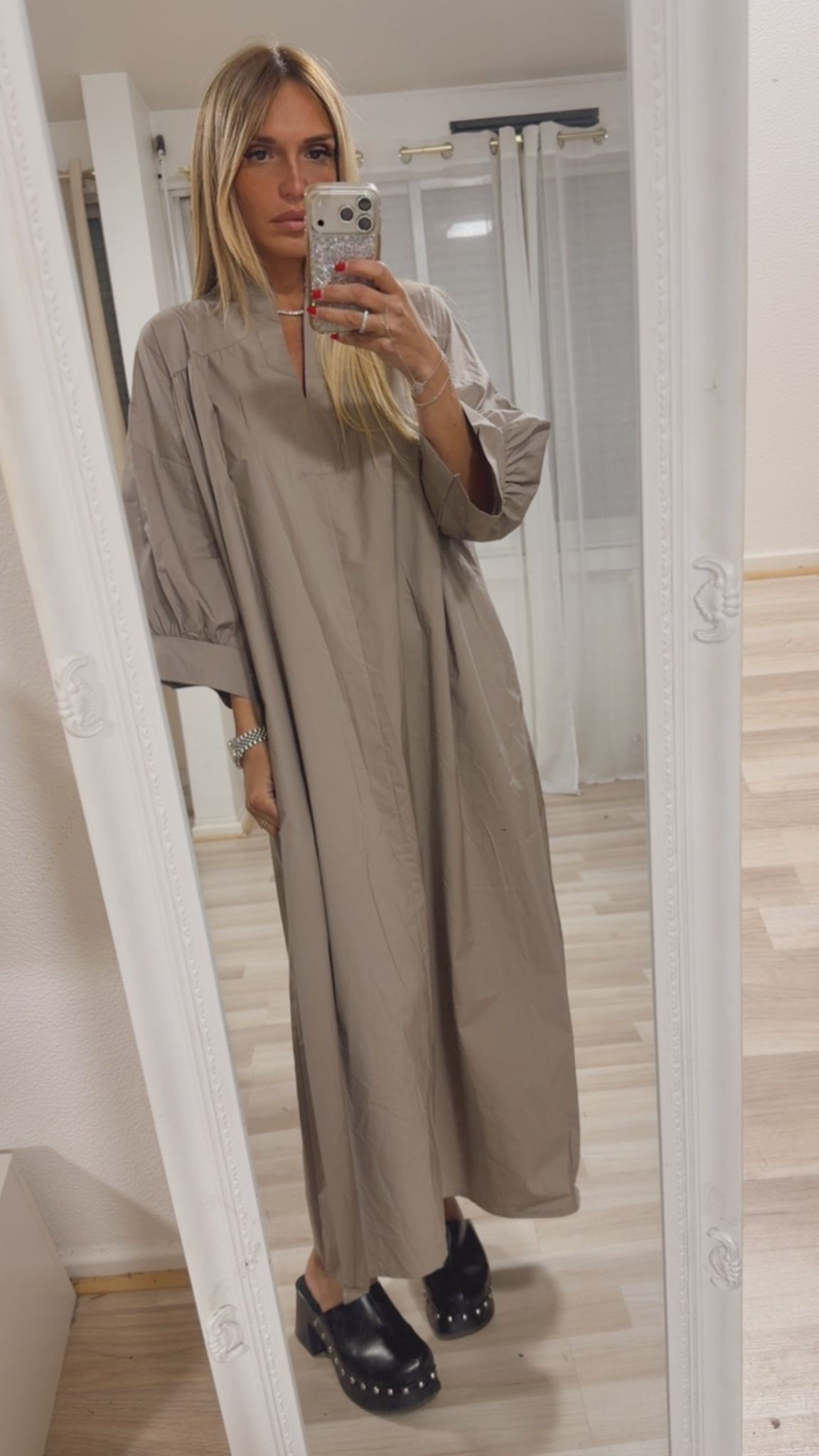 Robe Amélie taupe