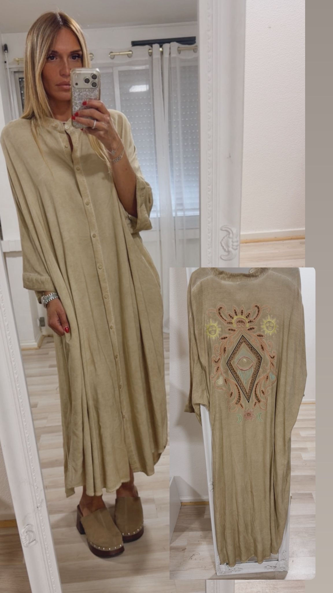 Robe Queen Beige